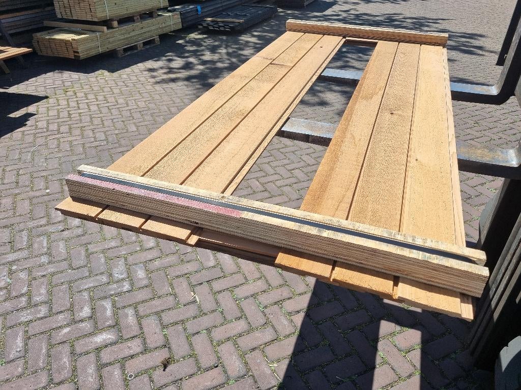 1.65 m2 sponningschroot - Red Cedar - nr: HP58, Ophalen, Nieuw, 180 tot 250 cm, Planken