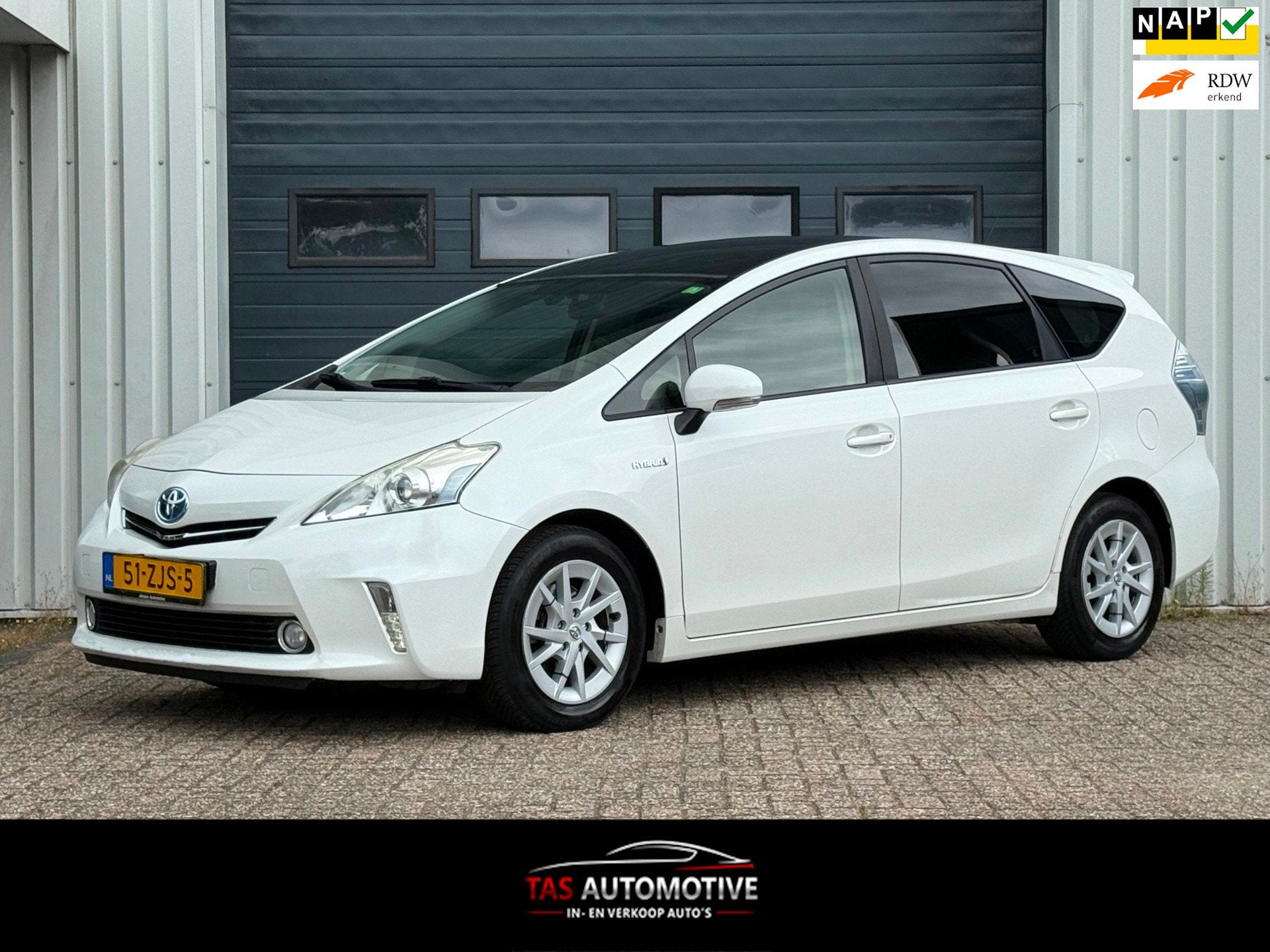 Toyota Prius Wagon 1.8 Aspiration 96g PANO / NAVI / LEER, Auto's, Toyota, Euro 5, Gebruikt, 4 cilinders, 7 stoelen