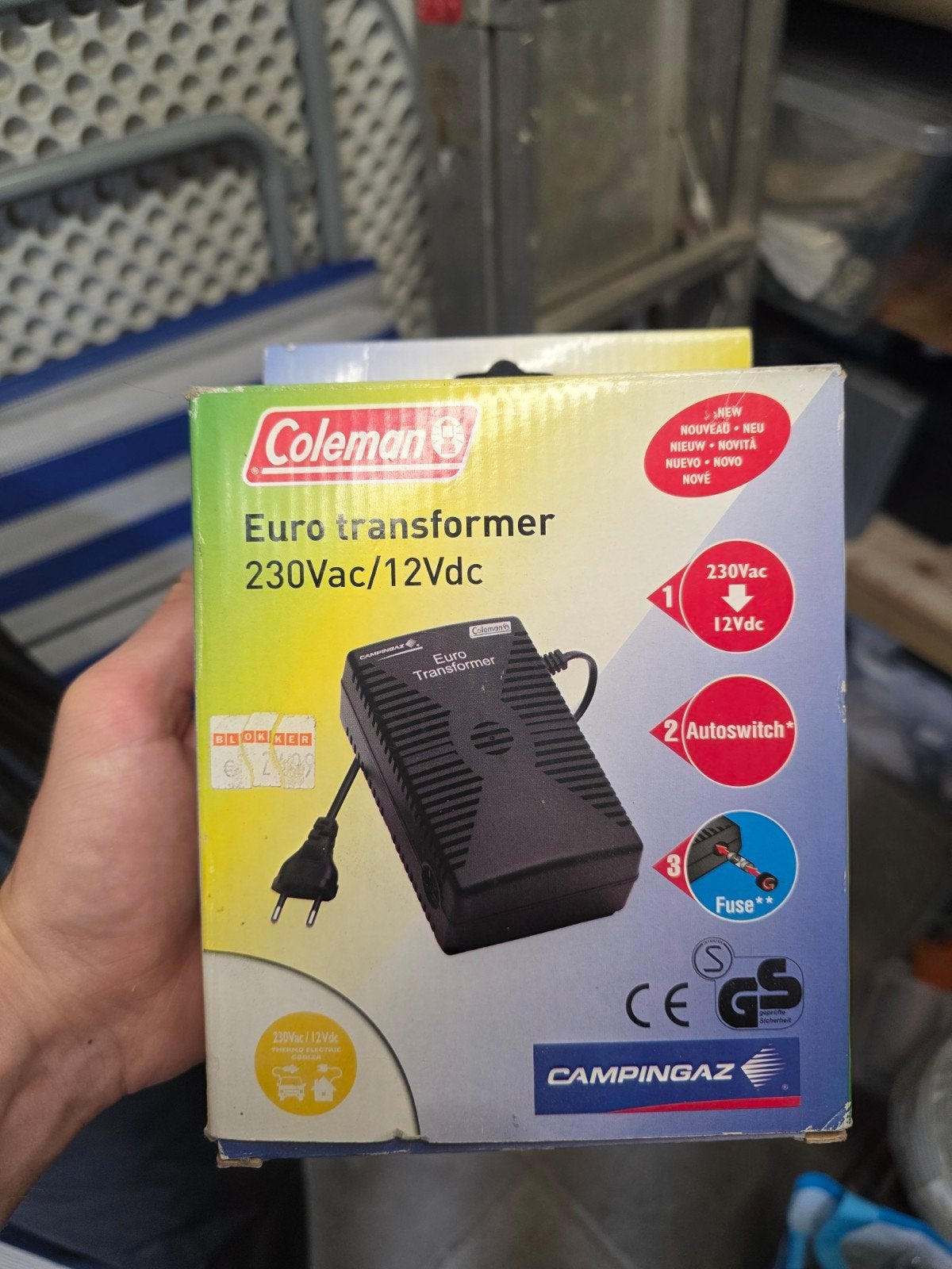 Coleman Campingaz Euro Transformer 230Vac/12Vdc, Ophalen of Verzenden, Nieuw