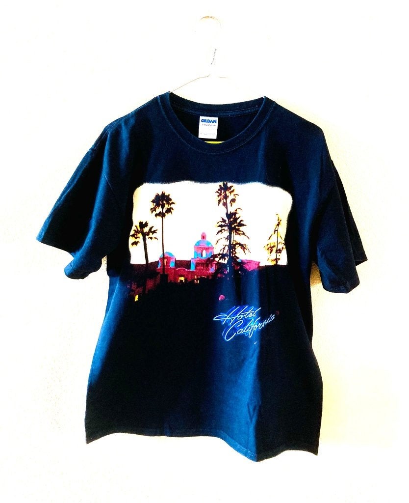 Eagles - Hotel California - Official Tour T-Shirt 2009, Gedragen, Gildan, Verzenden, Maat 48/50 (M)