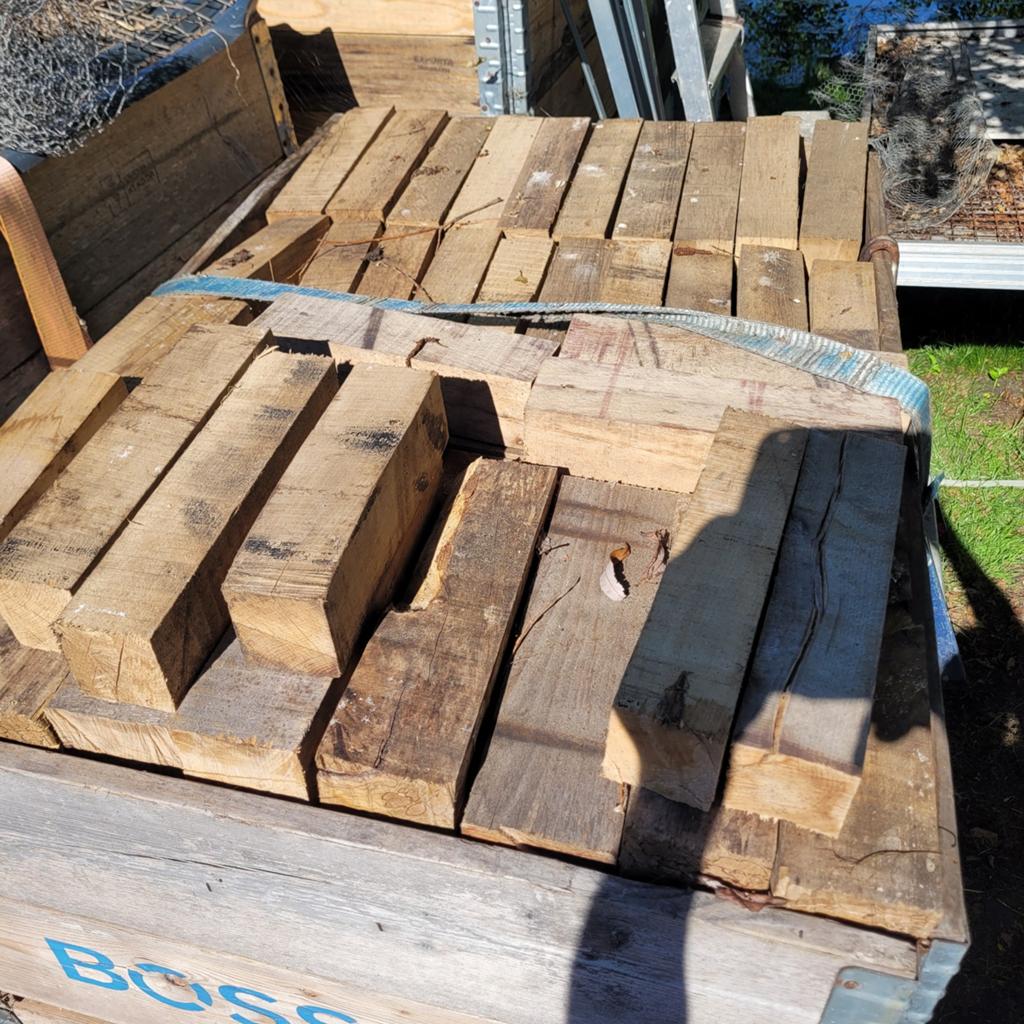 Kachelhout.  Blokjes beuk, Tuin en Terras, Palen, Balken en Planken, Ophalen, 250 cm of meer, Planken