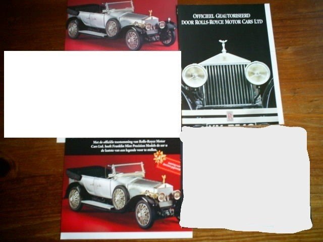 Rolls Royce Folders, Verzenden, Zo goed als nieuw, Overige merken