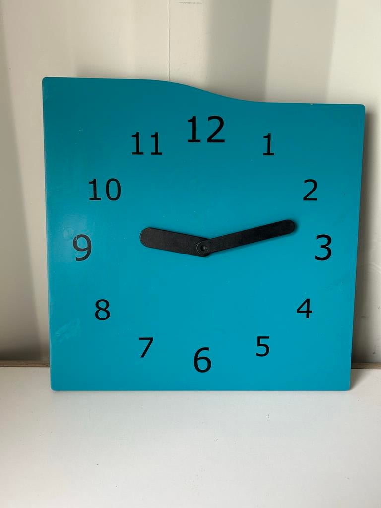 IKEA KALLAX klokdeur blauw, Huis en Inrichting, Woonaccessoires | Klokken, Gebruikt, ., Overige typen, Ophalen of Verzenden