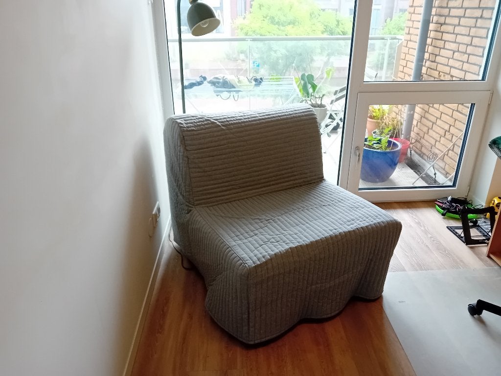 IKEA Slaapfauteuil LYCKSELE LÖVÅS, Ophalen, Eenpersoons, 190 cm of minder, Zo goed als nieuw