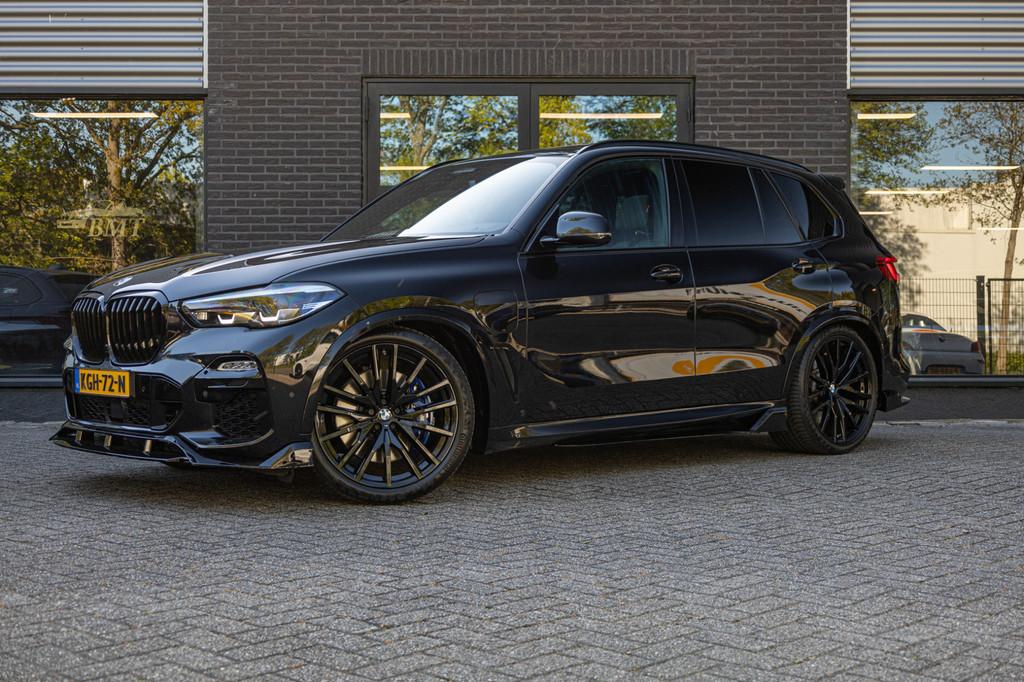 BMW X5 G05 xDrive45e High Executive M Sport / Pano / CoPilot, Gebruikt, Met garantie (alle), Zwart, Leder