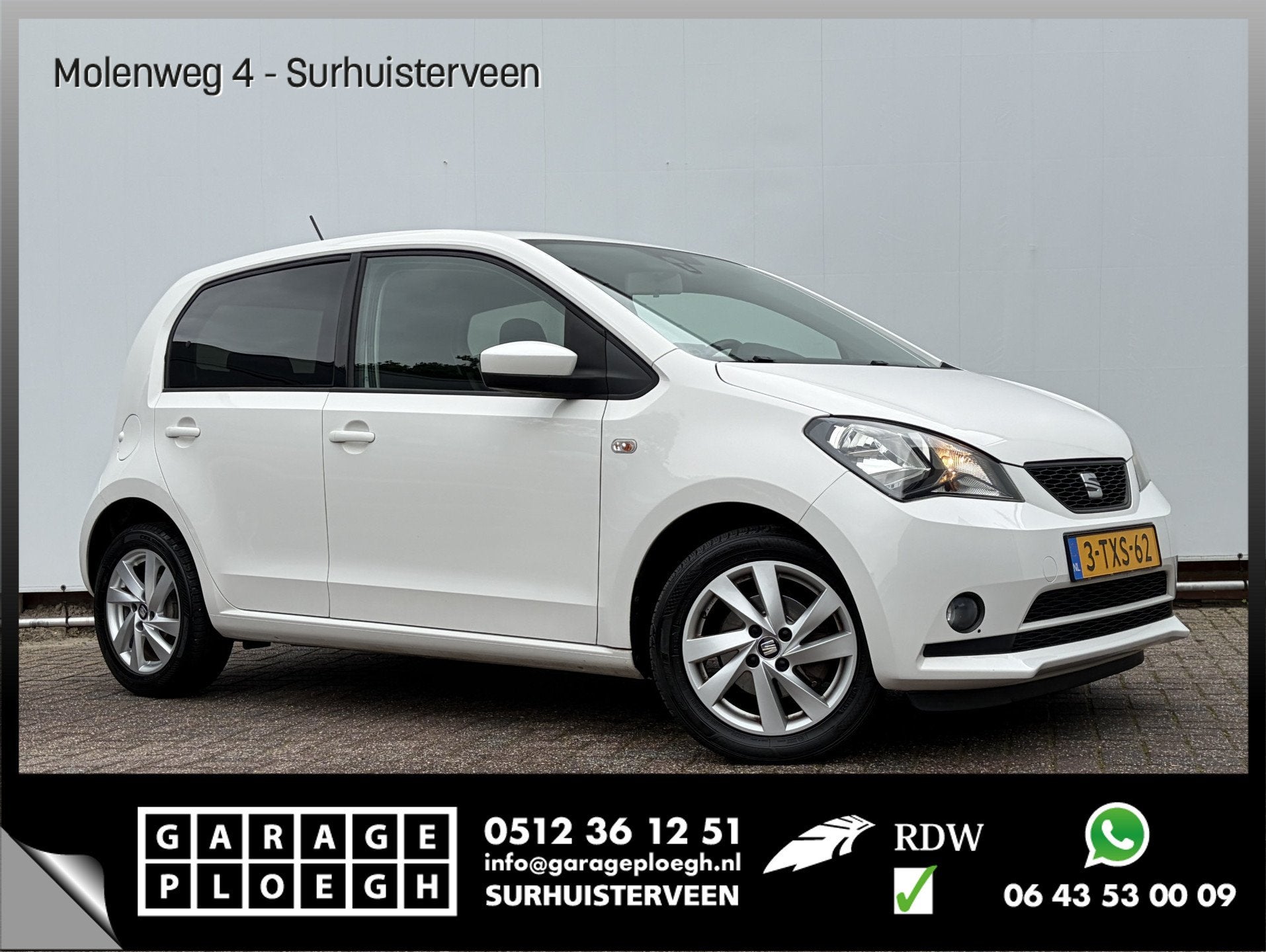 SEAT Mii 1.0 Sport Dynamic Airco Stoelverwarming Navi Blueto, Voorwielaandrijving, Euro 5, Gebruikt, 840 kg
