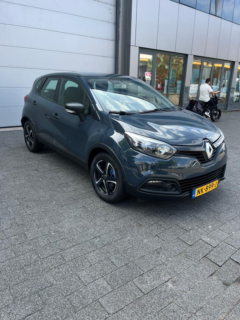 Renault Captur 0.9 TCE 90 Authentique 2014 Blauw, Auto's, Voorwielaandrijving, 898 cc, Stof, Euro 6