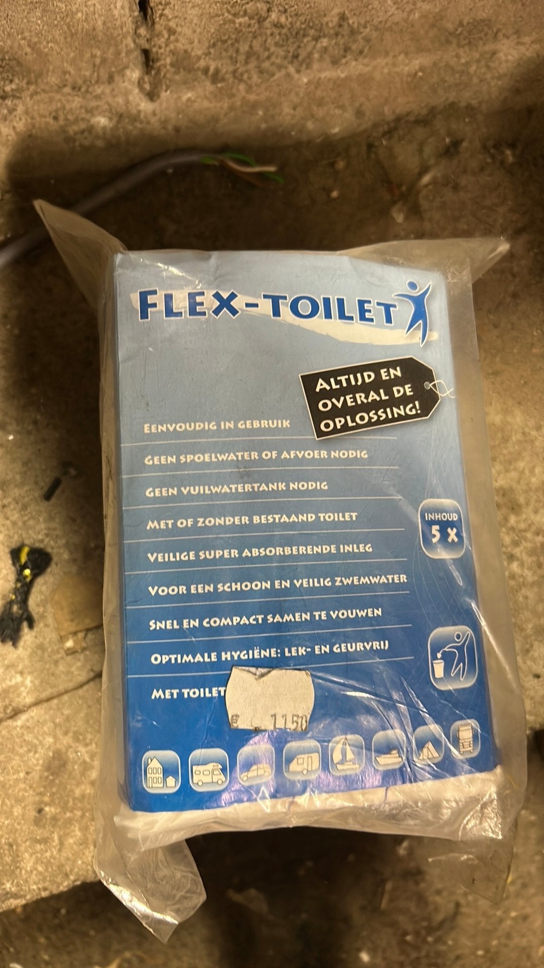 Flex toilet zakken, Ophalen, Zo goed als nieuw