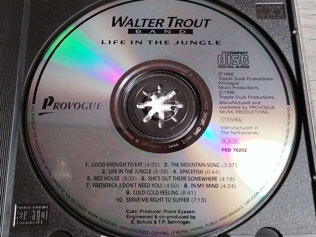Walter Trout Band - Life In The Jungle, Ophalen of Verzenden, Zo goed als nieuw, Jazz
