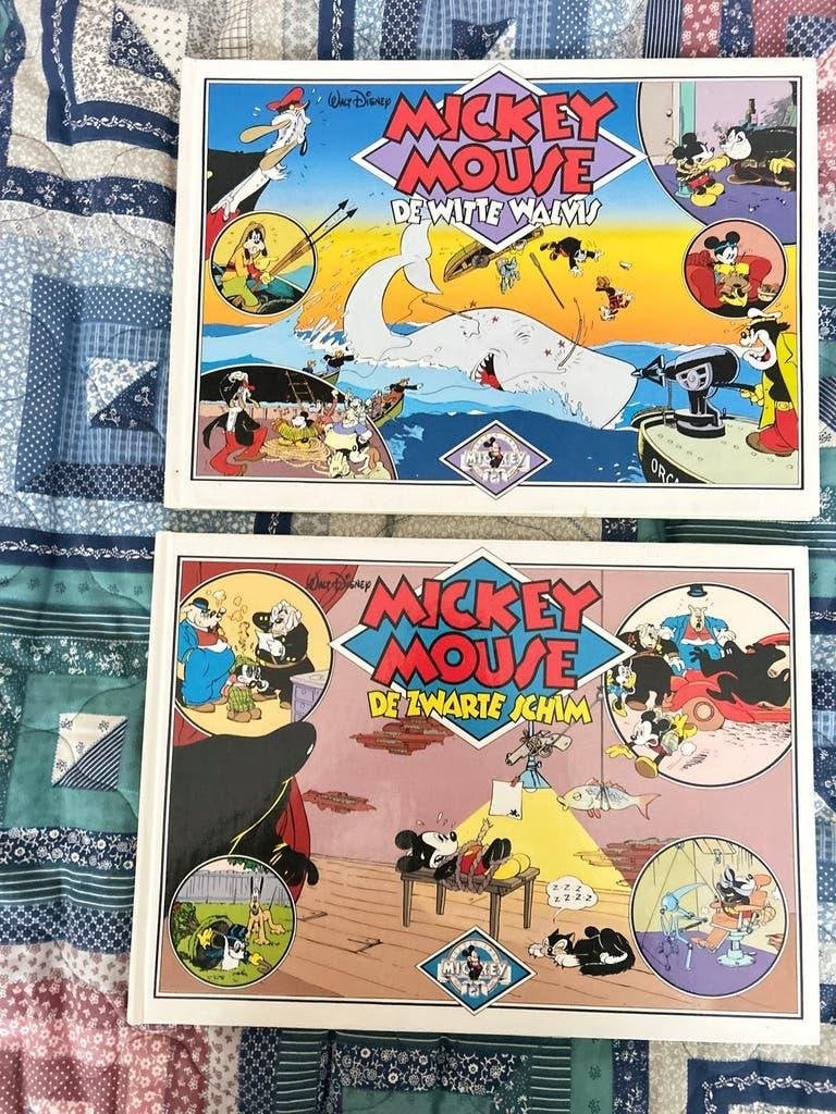 021 Mickey Mouse De Witte Walvis & De Zwarte Schim, Meerdere stripboeken, Ophalen of Verzenden, Gelezen
