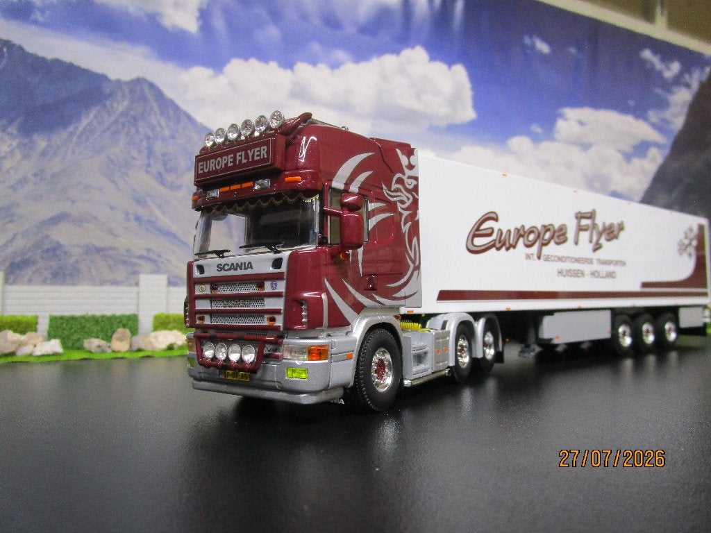 wsi 01-5085 europe flyer scania 4 series topline 6x2, Ophalen of Verzenden, Nieuw, Bus of Vrachtwagen, Wsi