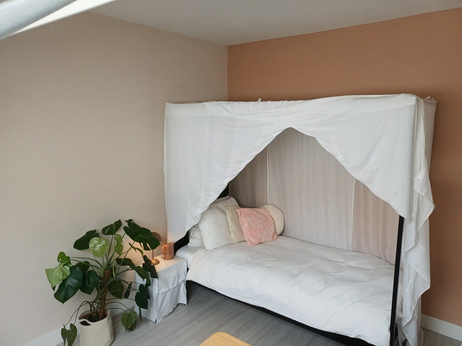 Klamboe 1pp hemelbed, Kinderen en Baby's, Ophalen of Verzenden, Gebruikt, 180 cm of meer, 85 tot 100 cm