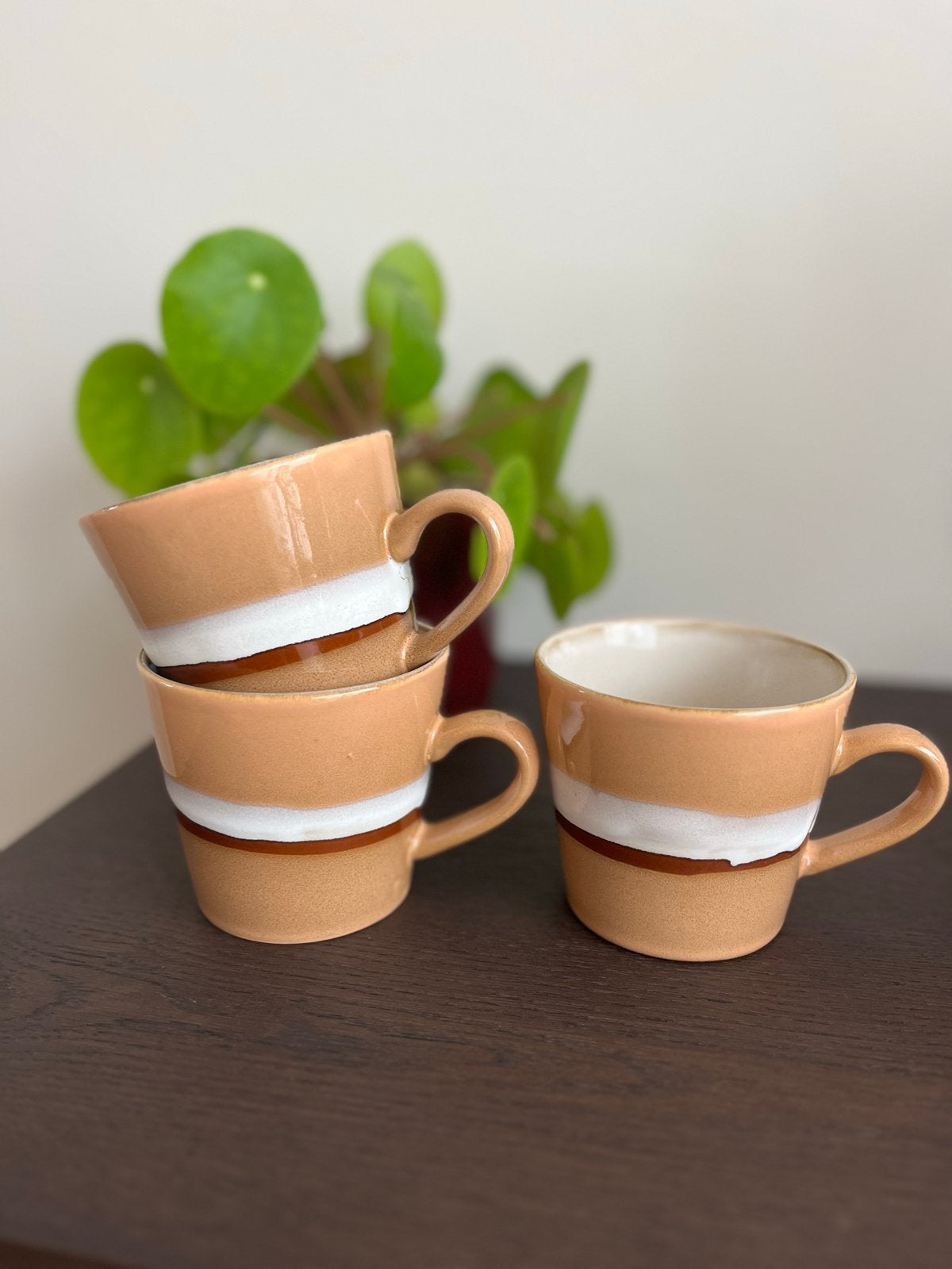 3 HKliving cappuccino mokken - Nieuw, Ophalen of Verzenden, Nieuw, Overige merken, Mok