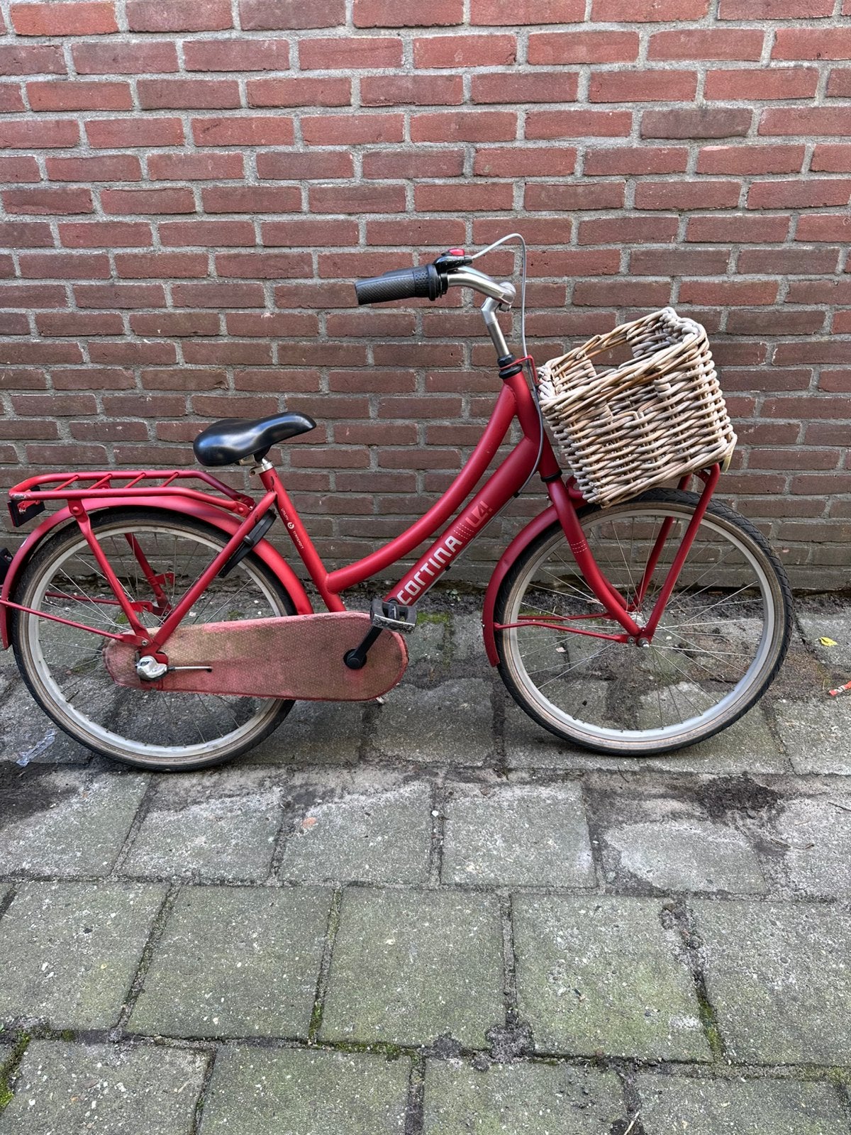 Meisjesfiets cortina 24 inch, Terugtraprem, Versnellingen, Ophalen of Verzenden, Gebruikt