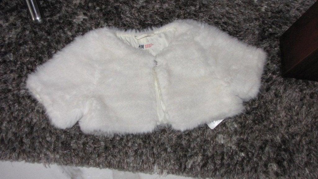 110 H&M borg vest bont nwst wit, Ophalen of Verzenden, Zo goed als nieuw, Meisje, Trui of Vest