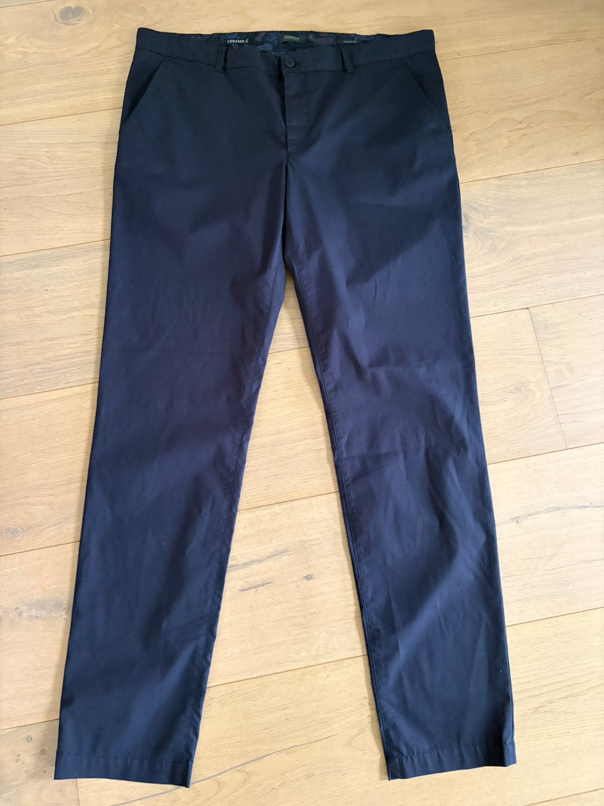 Alberto ceramica broek 40-36, Verzenden, Nieuw, Blauw, W40 - W42 (confectie 56/58)
