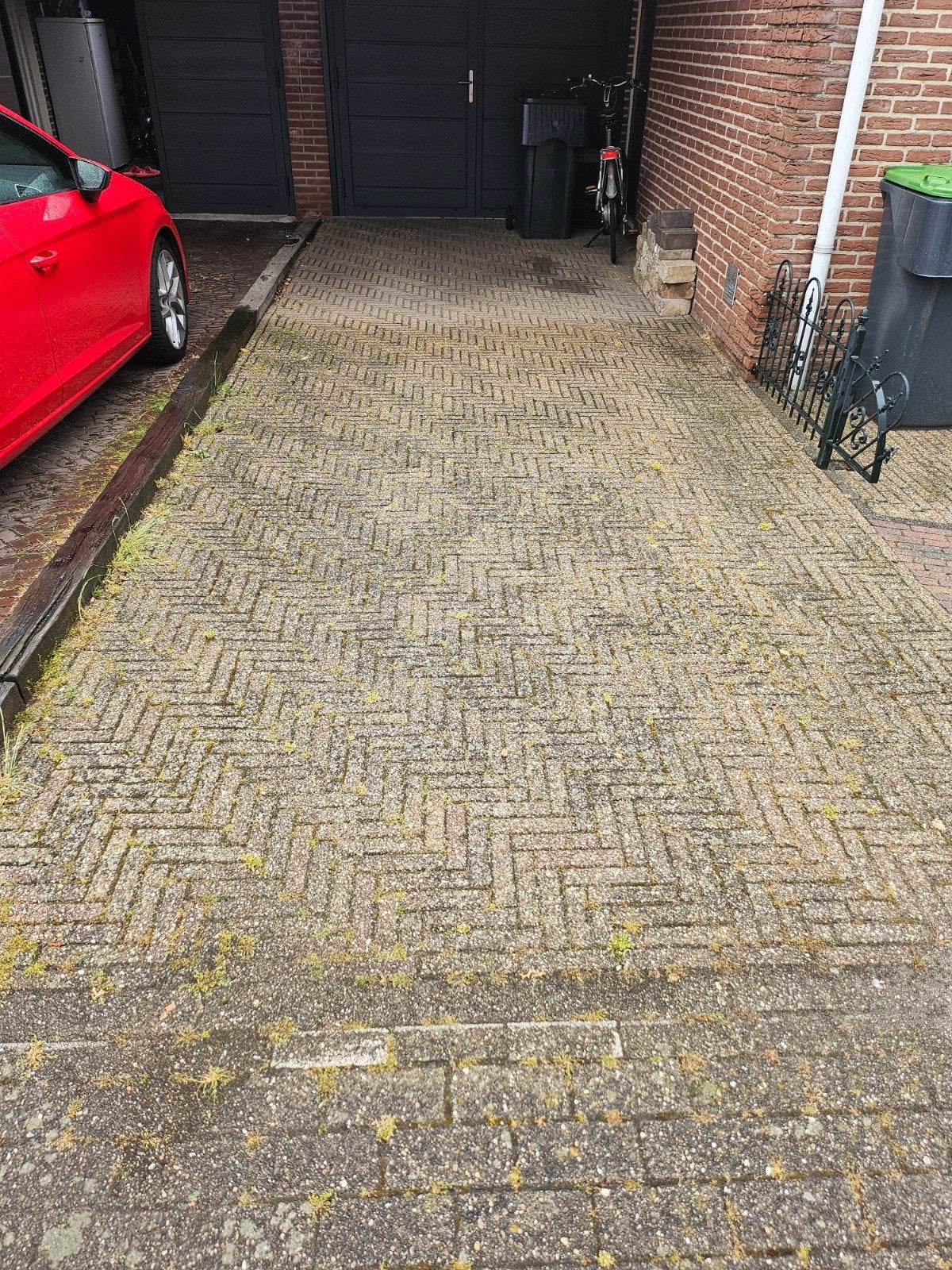 GRATIS 30m² gele/grijze waaltjes, Tuin en Terras, Ophalen, Gebruikt, 10 m² of meer, Klinkers