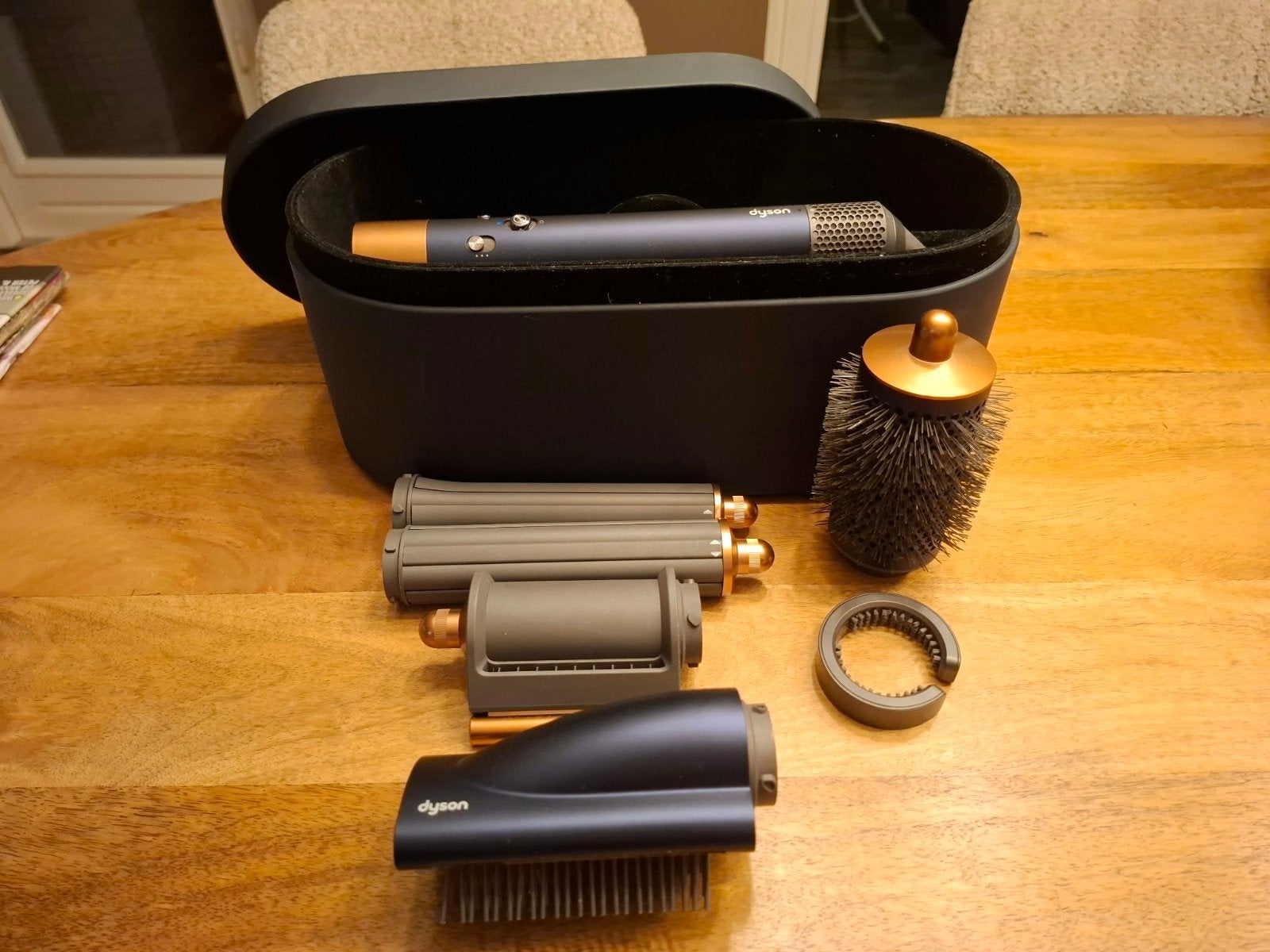 Dyson Airwrap Complete Styler met accessoires en doos, Witgoed en Apparatuur, Ophalen of Verzenden, Zo goed als nieuw, Haarverzorging