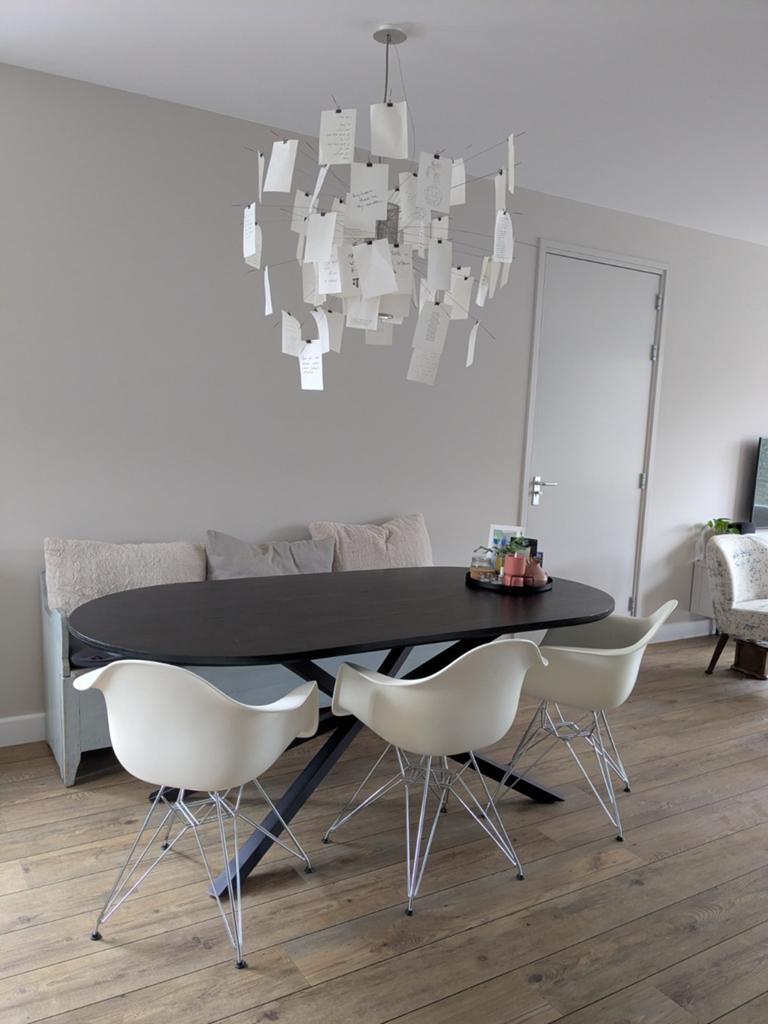 Vitra Eames DAR stoel - Wit met chromen onderstel, Ophalen, Gebruikt, Drie, Wit