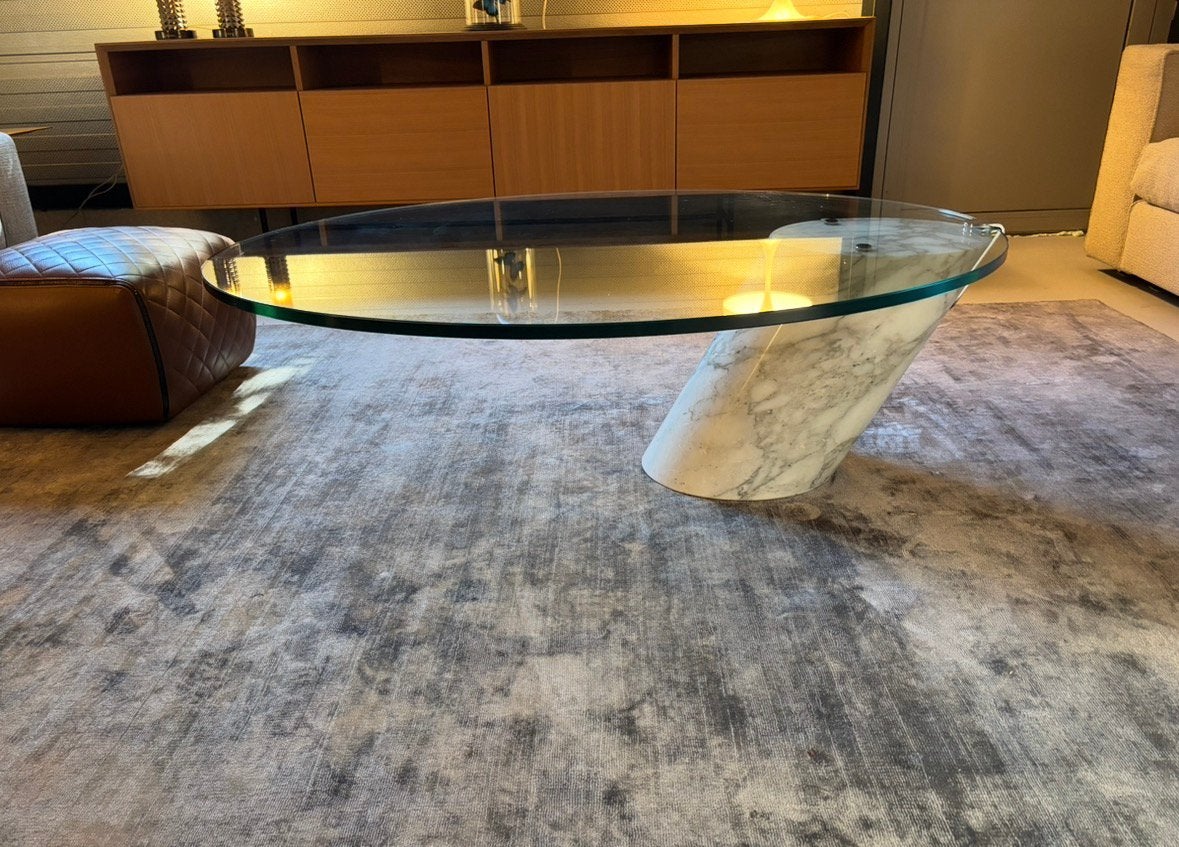 Ronald Schmitt K 1000 salontafel marmer 1980 vintage zgan, Huis en Inrichting, Tafels | Salontafels, 50 – 75, Gebruikt, 9723 CA