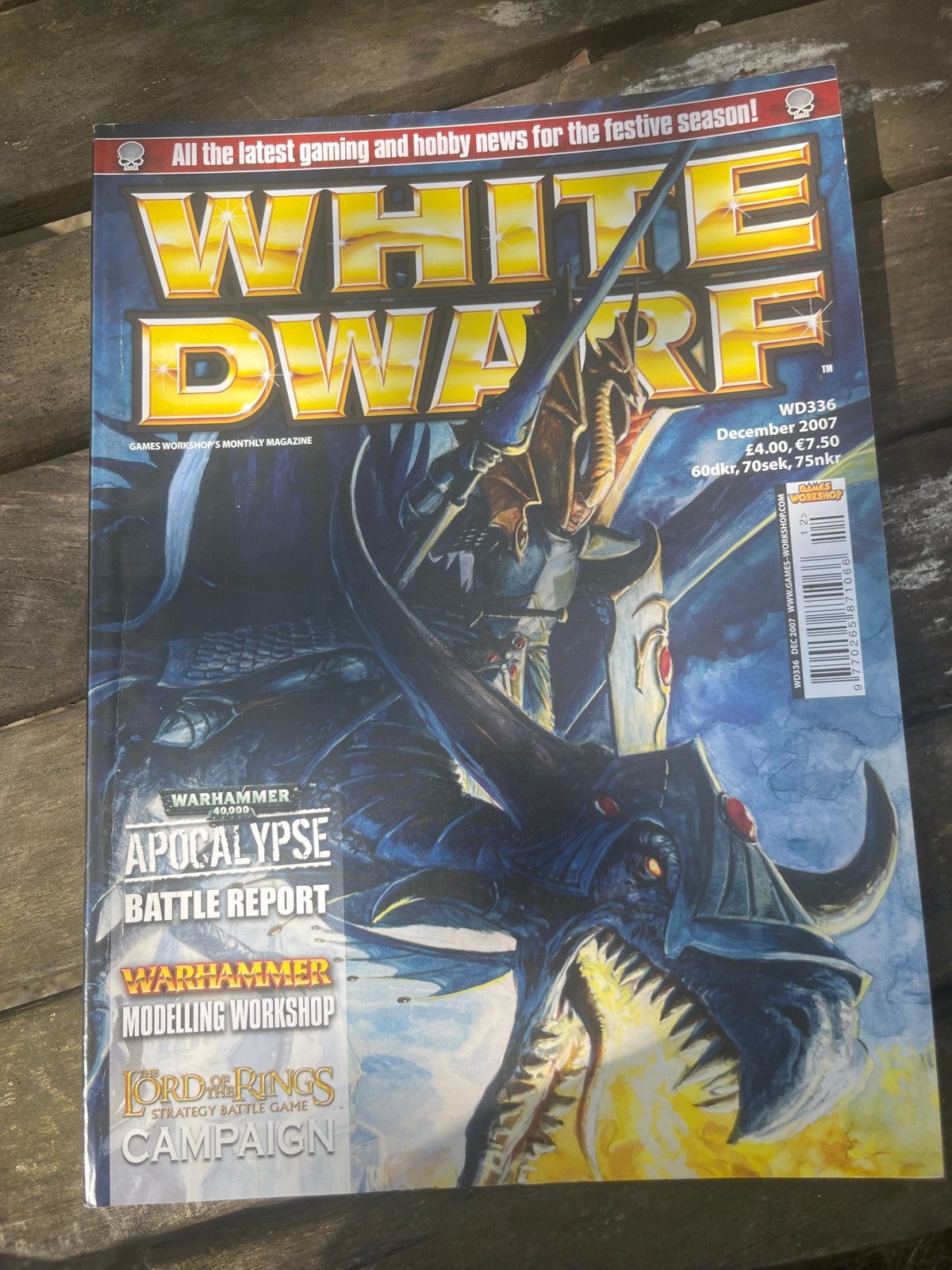 White Dwarf WD336 - December 2007 - Warhammer & LotR, Ophalen of Verzenden, Gebruikt, Lord of the Rings, Boek of Catalogus