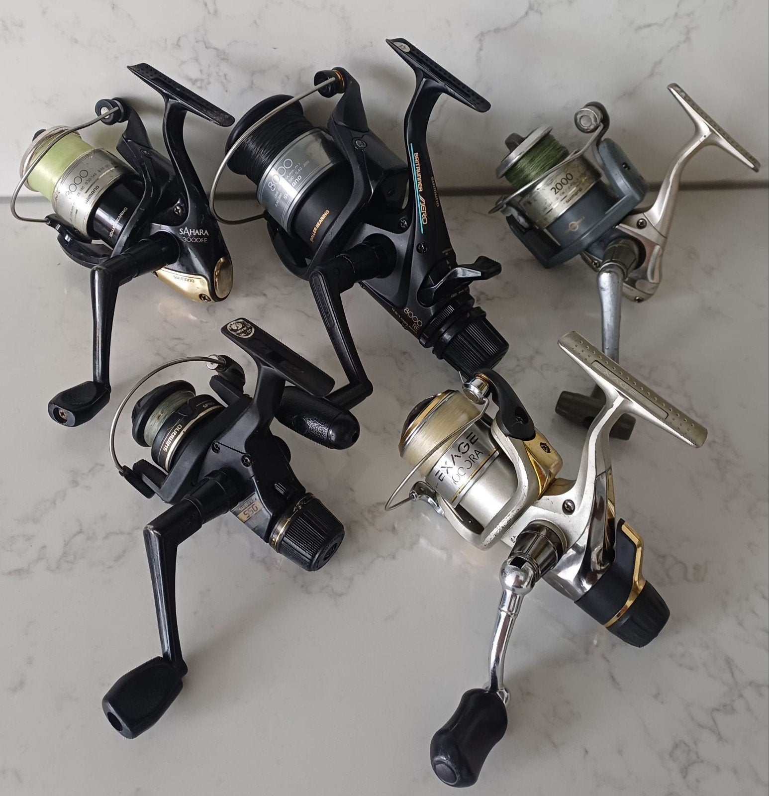 Partij Shimano molens – 5st., Ophalen of Verzenden, Gebruikt, Molen