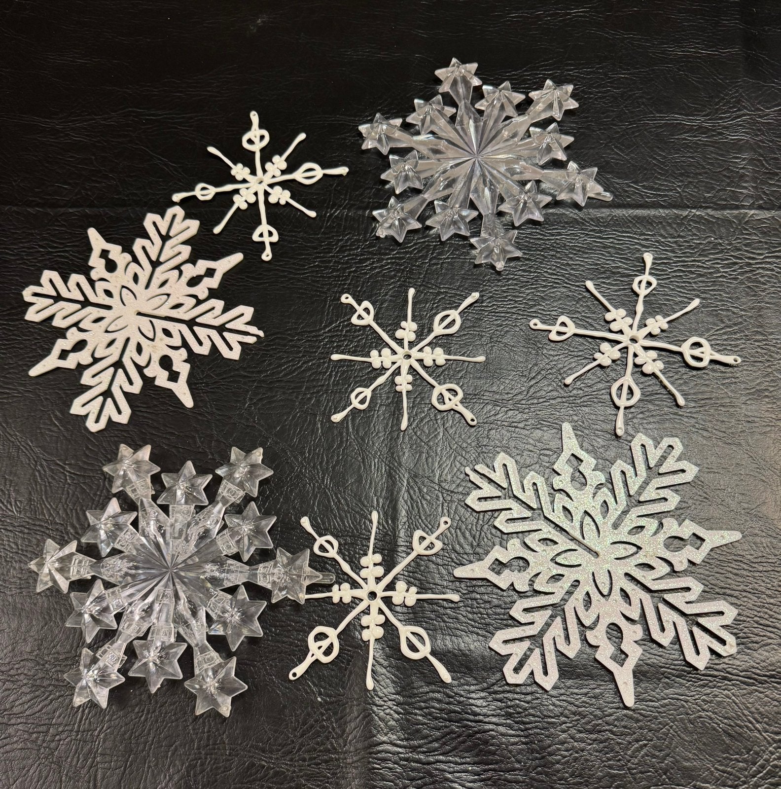 ACTIE kerst versiering sneeuw vlokken winter ijskristallen, Diversen, Kerst, Ophalen of Verzenden, Zo goed als nieuw