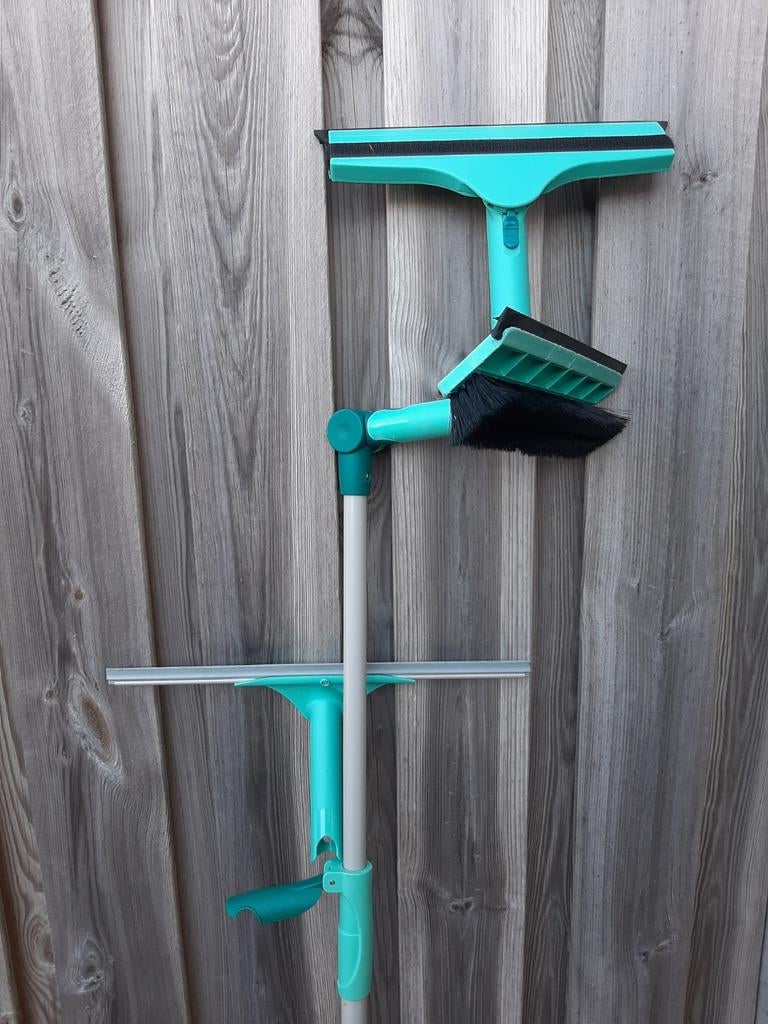 Leifheit telescoop set trekker, borstel,raam wisser, Ophalen