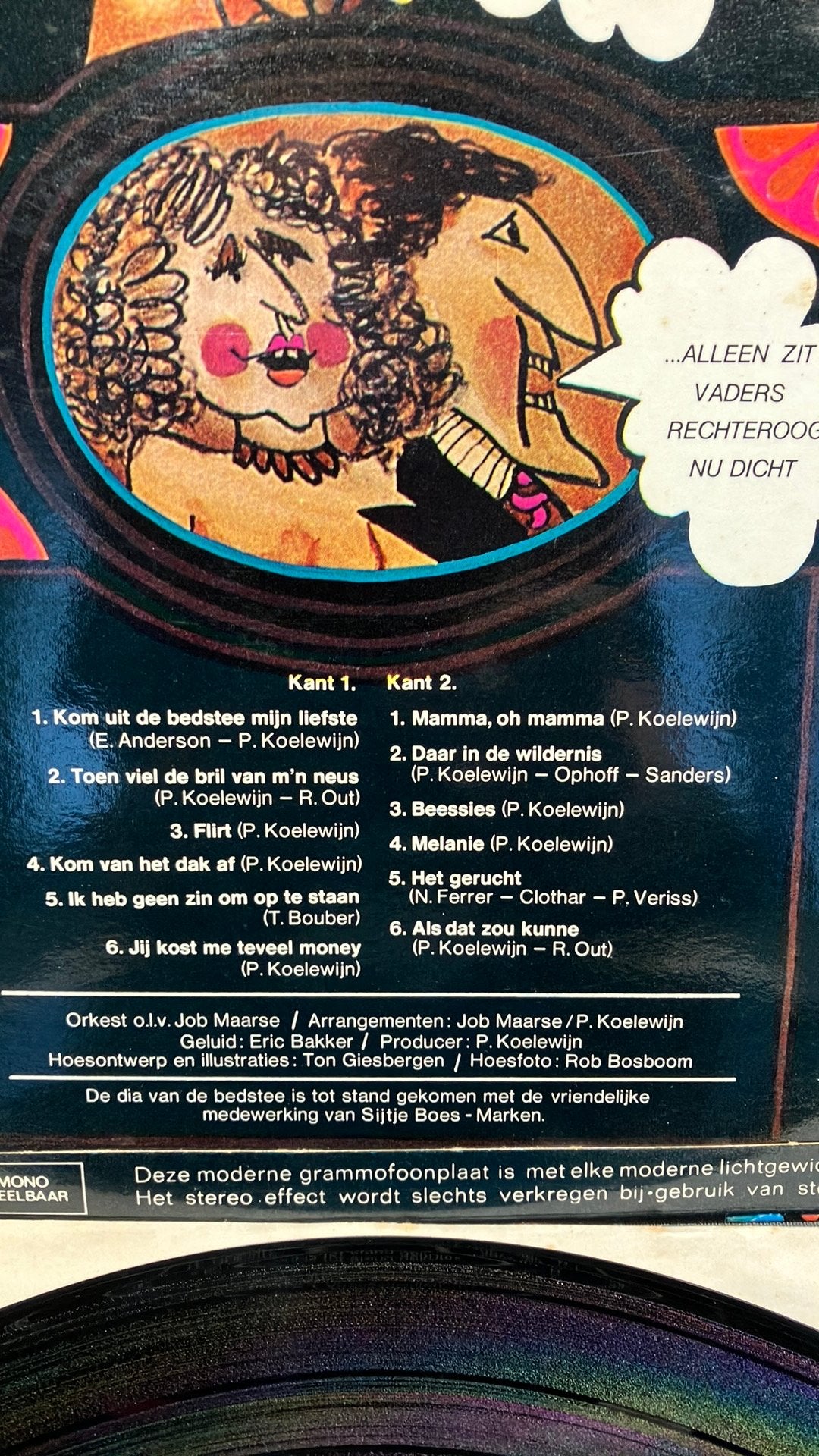 Egbert Douwe — Kom uit de Bedstee mijn Liefste, Gebruikt, Ophalen of Verzenden, Levenslied of Smartlap, Inclusief binnenhoes