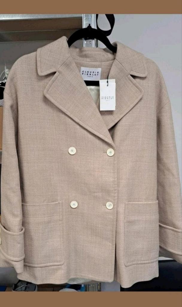 Claudie Pierlot Jas - Maat 36 (S) - Nieuw, Kleding | Dames, -, Beige, -, Claudie Pierlot