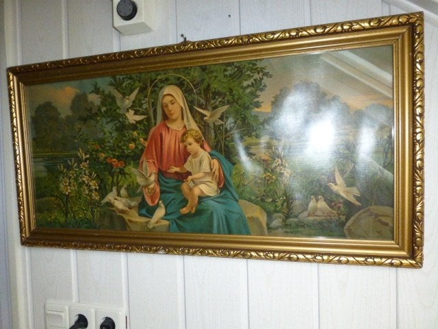 Schilderijen div.-Madonna met kind van L' árt Imprime Suisse, Ophalen of Verzenden
