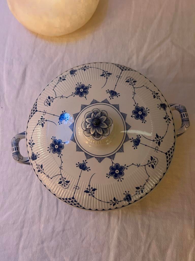 Royal Denmark Danish Blue Opdienschaal met Deksel, Antiek en Kunst, Antiek | Schalen, Ophalen of Verzenden