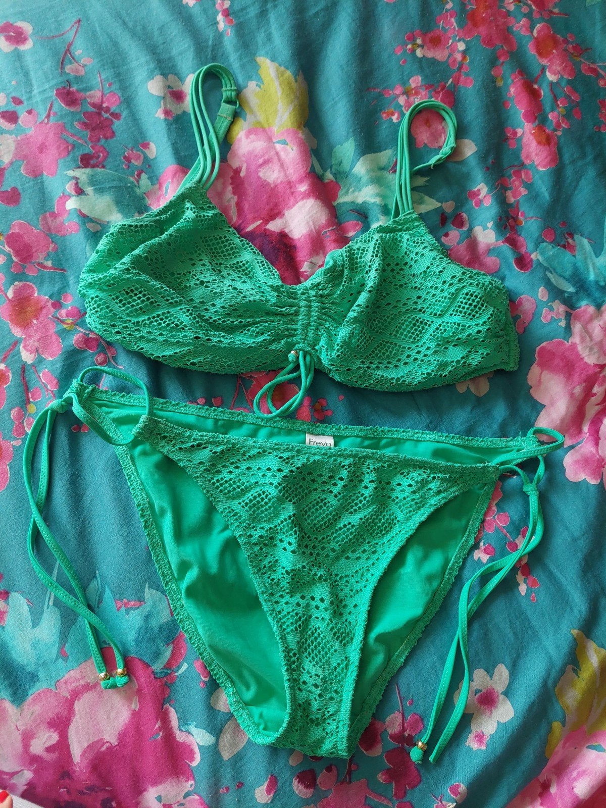 Bikini Freya L 80 F, Zo goed als nieuw, Bikini, Groen, Freya
