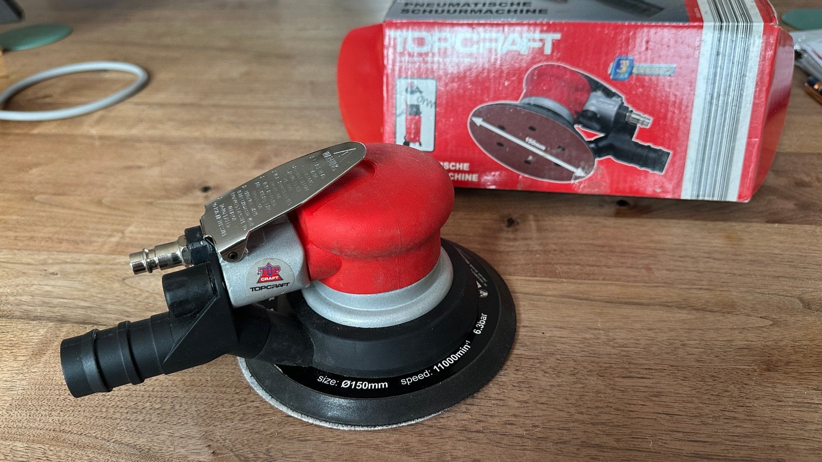 Pneumatische schuurmachine NIEUW, Ophalen of Verzenden, Nieuw, Minder dan 600 watt, Vlakschuurmachine