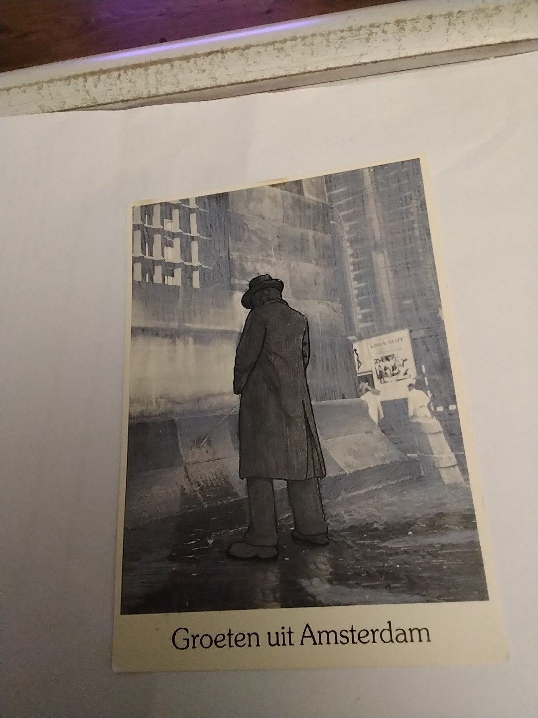 Vintage Ansichtkaart Groeten uit Amsterdam - Jeroen Henneman, Ophalen of Verzenden, 1980 tot heden, Gelopen