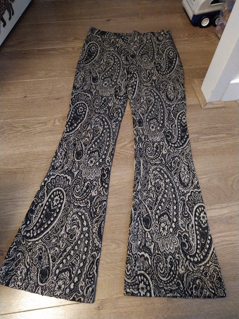 Broek beige goud - maat S - zeer goede staat, Beige, Ophalen of Verzenden, Maat 36 (S), Lang
