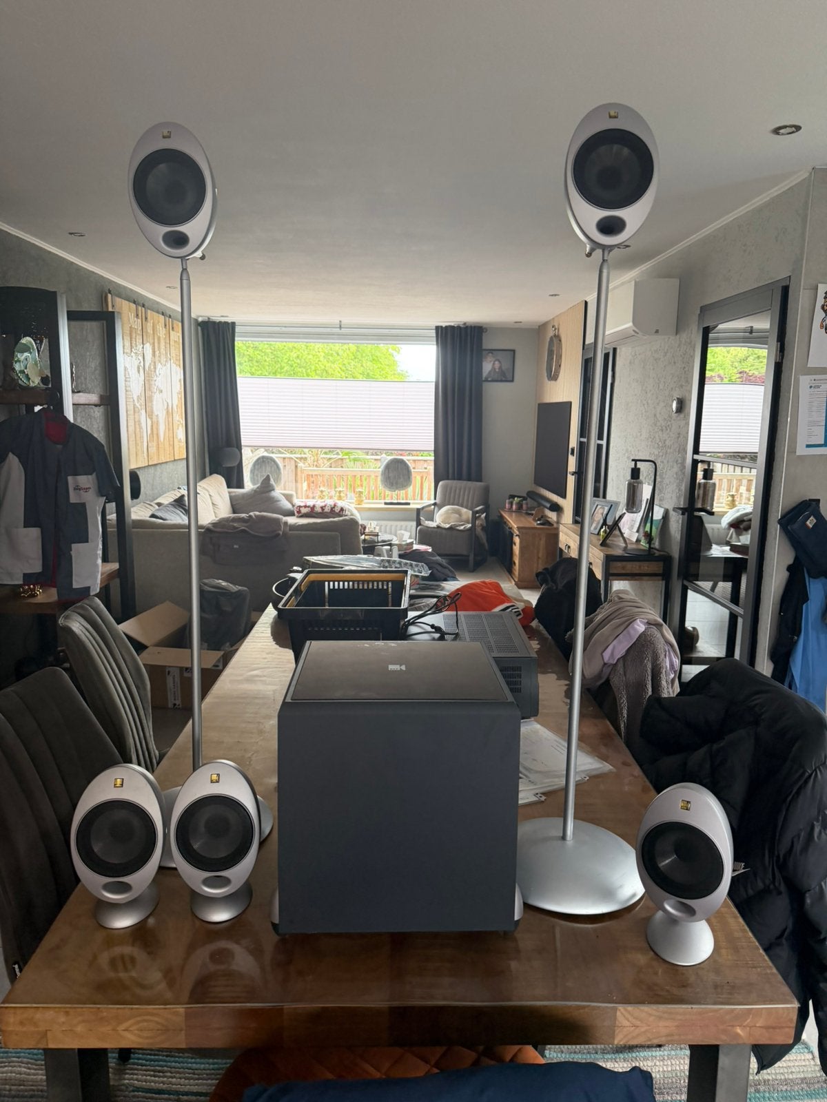 Kef eitjes 5 stuks en subwoofer HTS2001 PSW2000, Overige merken, Subwoofer, Ophalen of Verzenden, Zo goed als nieuw