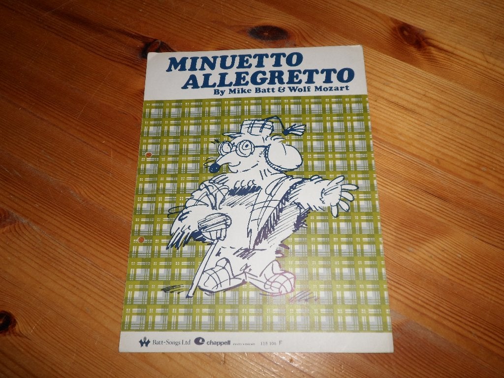 Minuetto allegretto - mike batt / wolf mozart, Gebruikt, Klassiek, Gitaar, Ophalen of Verzenden