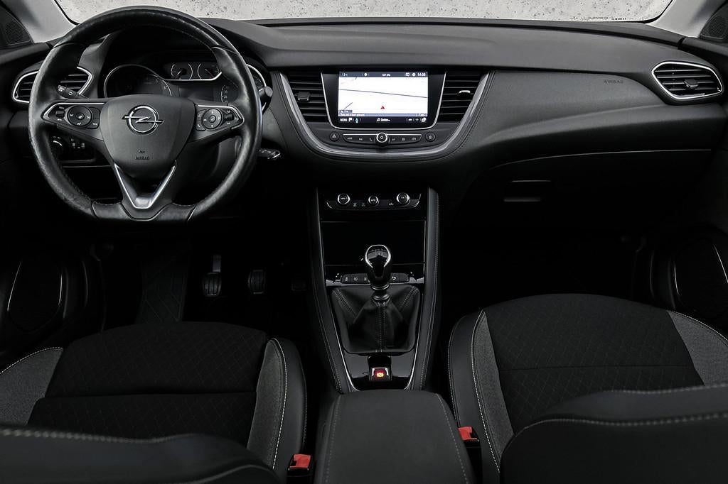Opel Grandland X 1.2 Turbo Elegance | Camera | Half leder |, Voorwielaandrijving, Gebruikt, 1199 cc, Leder en Stof