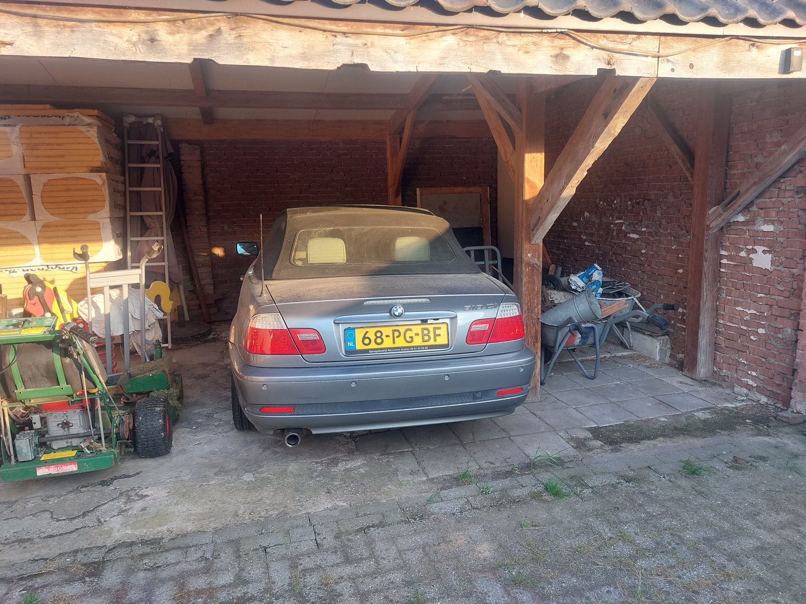 BMW 3-Serie 2.0 CI 318 Cabrio 2004 Grijs, Auto's, 13 km/l, Achterwielaandrijving, 1995 cc, 680 kg