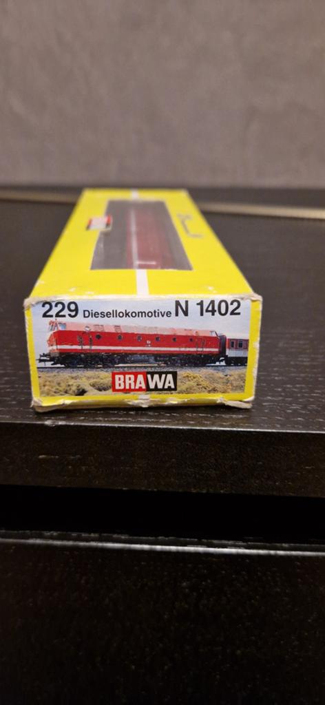 Brawa Diesellocomotief N 1402 - Zo goed als nieuw, Hobby en Vrije tijd, Modeltreinen | N-Spoor, Ophalen of Verzenden