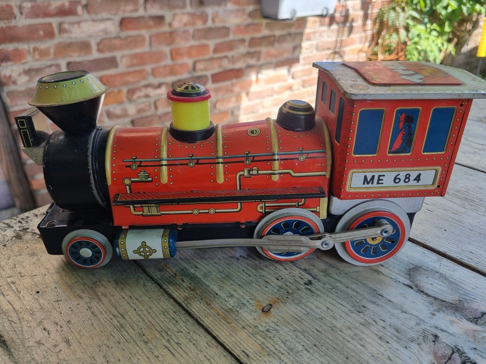 Oude Blikken Speelgoed Trein ME 684 - Made in China, Verzamelen, Ophalen of Verzenden, Gebruikt