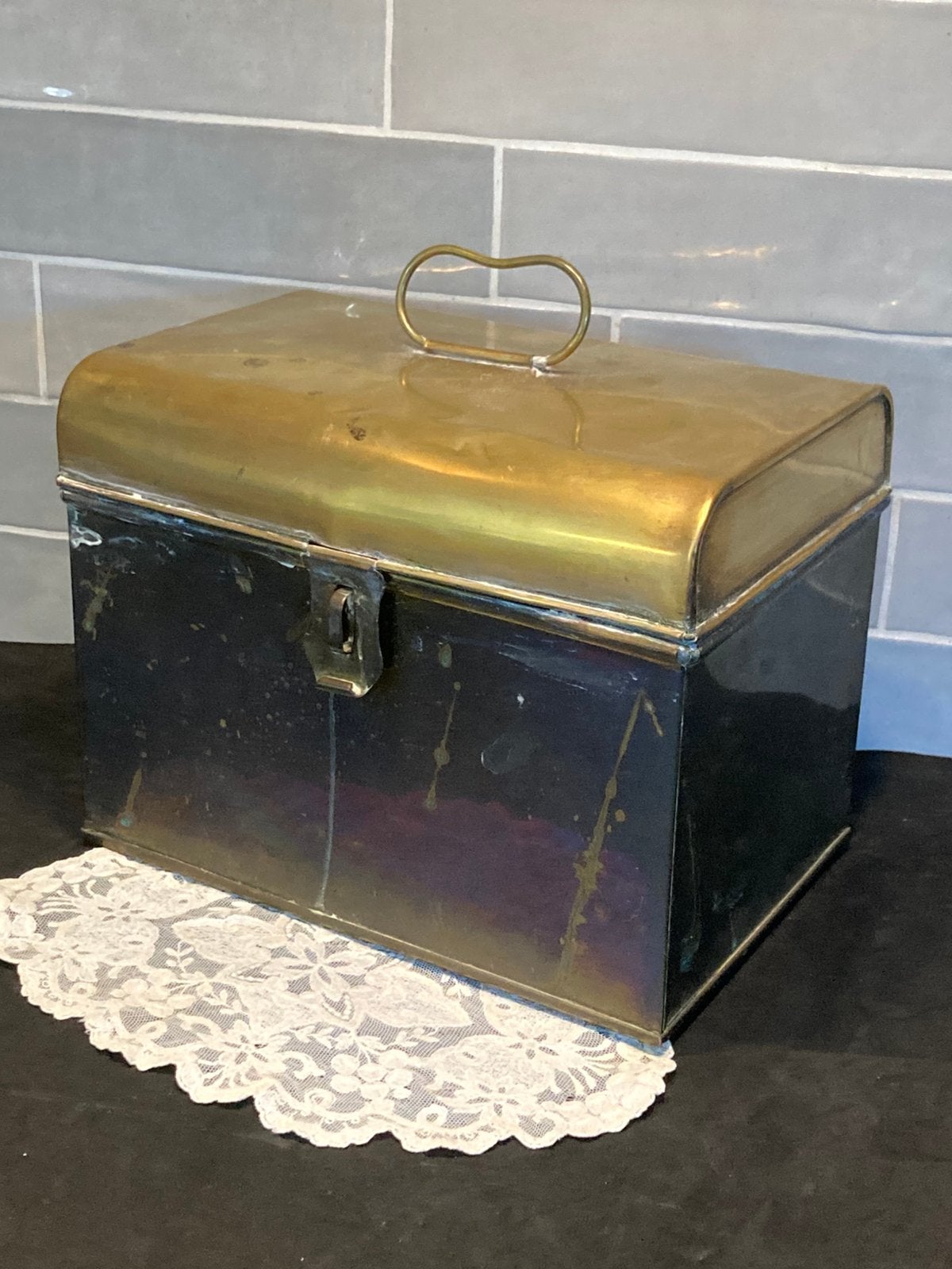 Antiek koperen trommel (180626p), Antiek en Kunst, Antiek | Koper en Brons, Ophalen of Verzenden