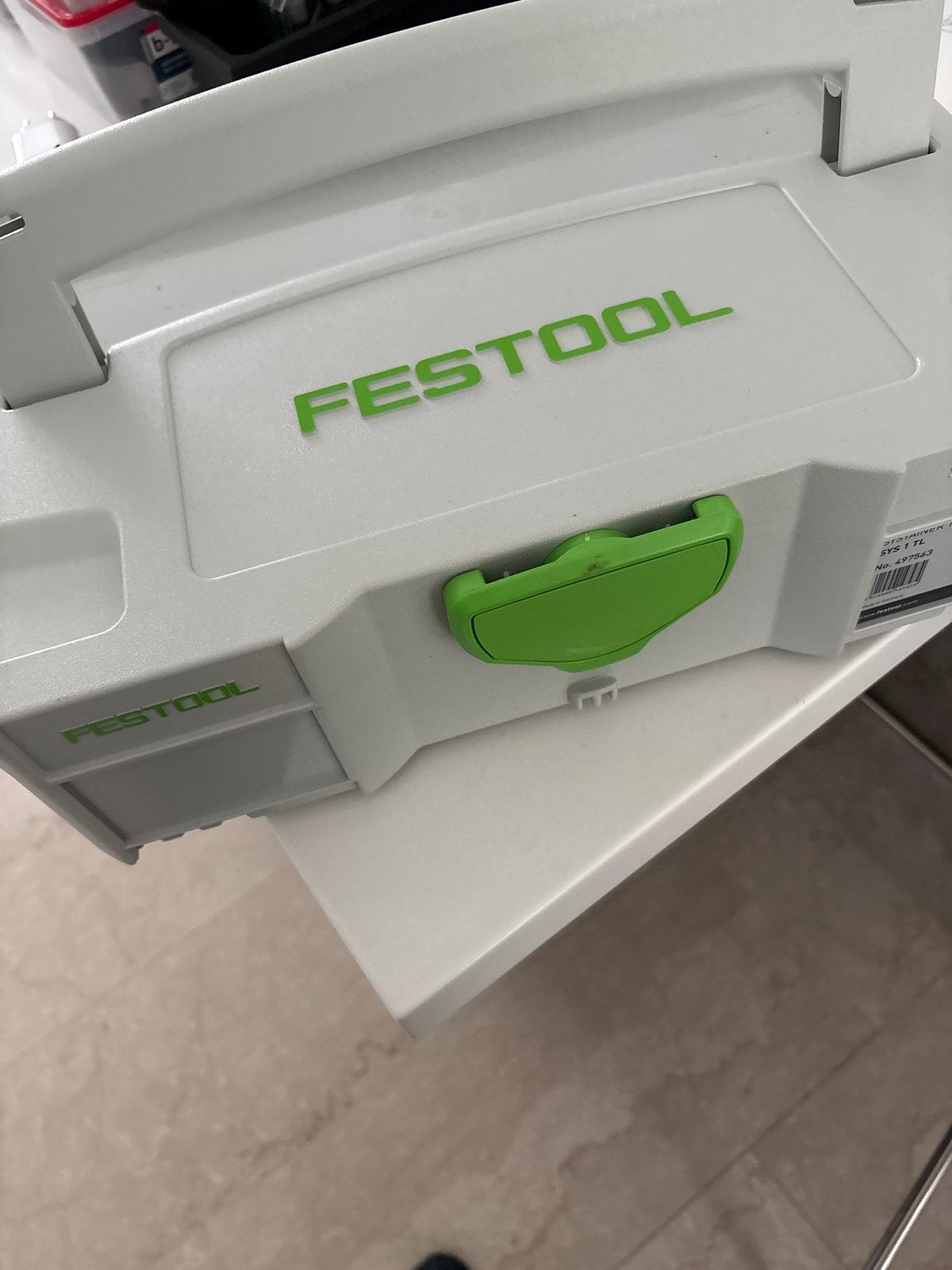 Festool Systainer T-Loc SYS 1 TL - Gereedschapskoffer, Ophalen, Zo goed als nieuw