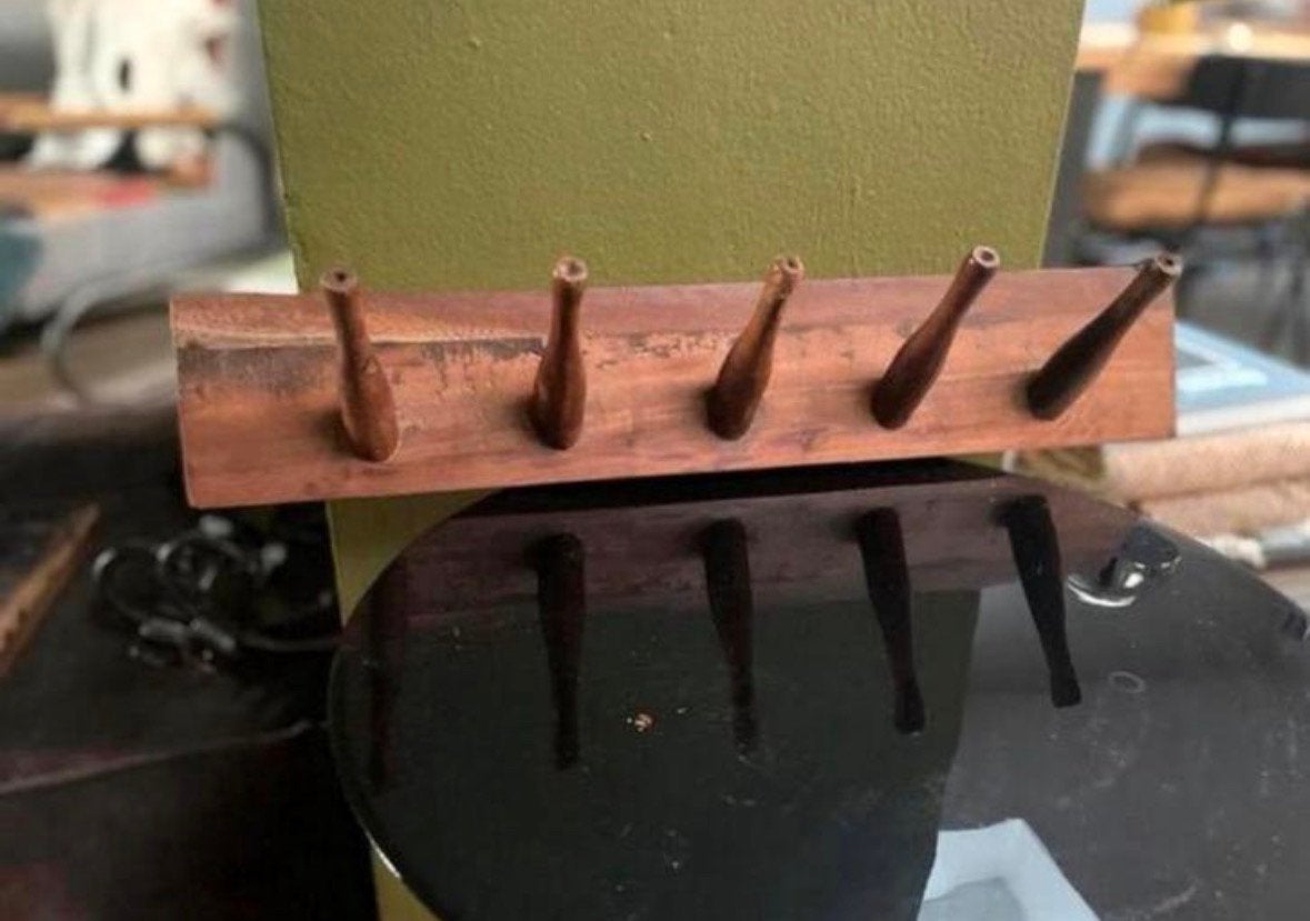houten kapstok / wandkapstok met 5 haken, Huis en Inrichting, Wandkapstok, ., Ophalen of Verzenden, Zo goed als nieuw