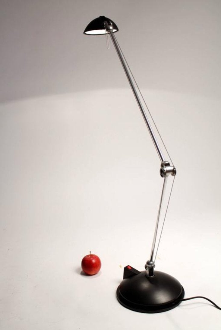 Vintage lamp, 50 – 75, Bureaulamp, Ophalen of Verzenden, Zwart