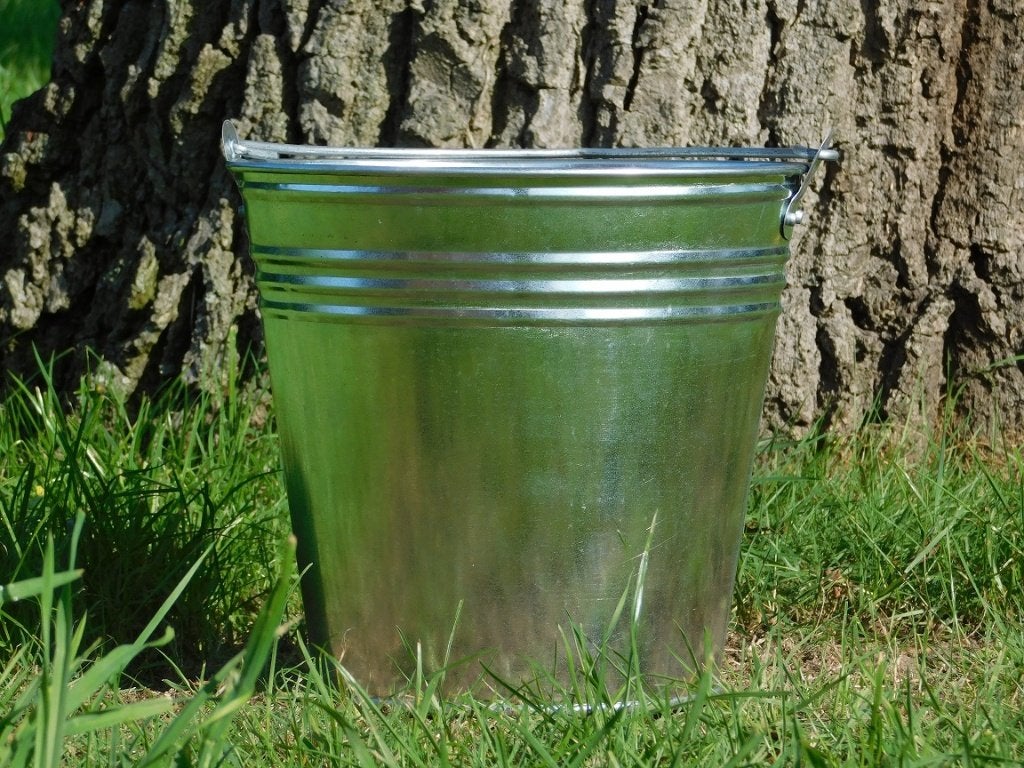 Emmer van Zink - 9 Liter - Multifunctioneel, Vintage, ., Ophalen of Verzenden, Metaal