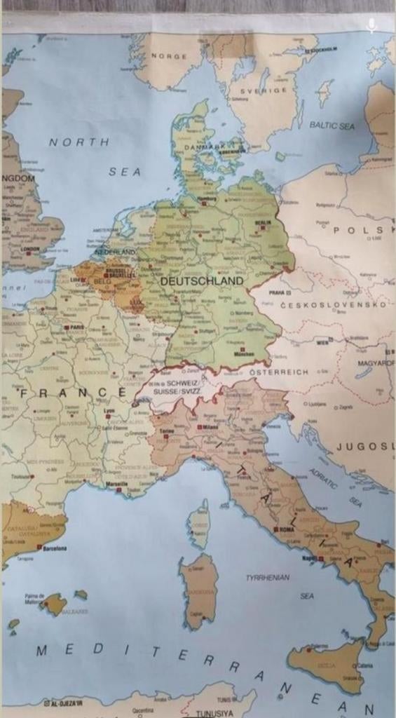 Landkaart, Boeken, Ophalen of Verzenden, Zo goed als nieuw, 1800 tot 2000, Landkaart