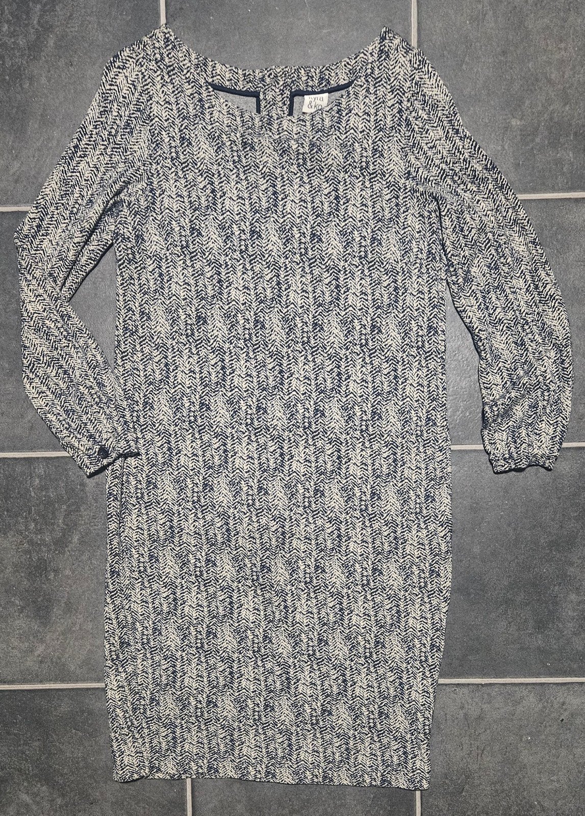 kyra & co winter jurk, Kleding | Dames, Blauw, Maat 42/44 (L), Ophalen of Verzenden, Zo goed als nieuw