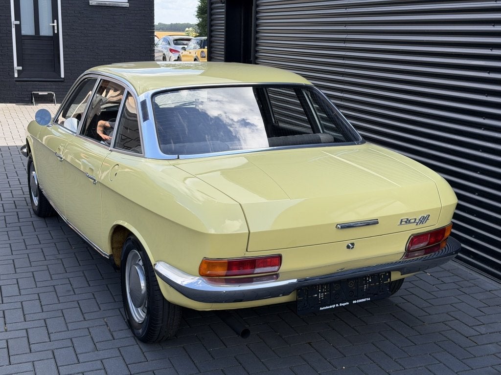 N.S.U. RO 80 1971| GEEL| SCHUIFDAK| UNIEKE AUTO| WANKEL MOTO, Auto's, Stof, Geel, Sedan, Overige merken
